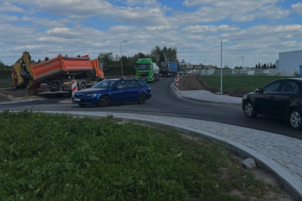 Płynniejszy przejazd przez nowe rondo