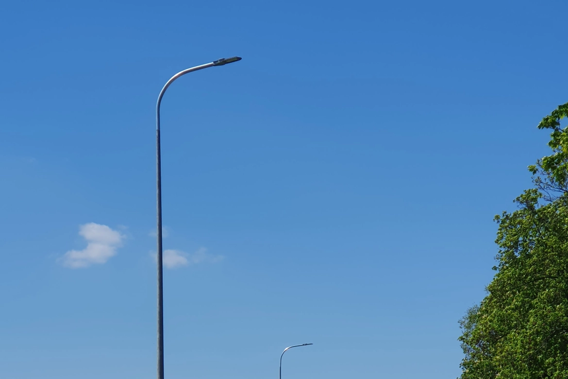 Nowe lampy w Chudzicach. Fot. Urząd Miejski w Środzie